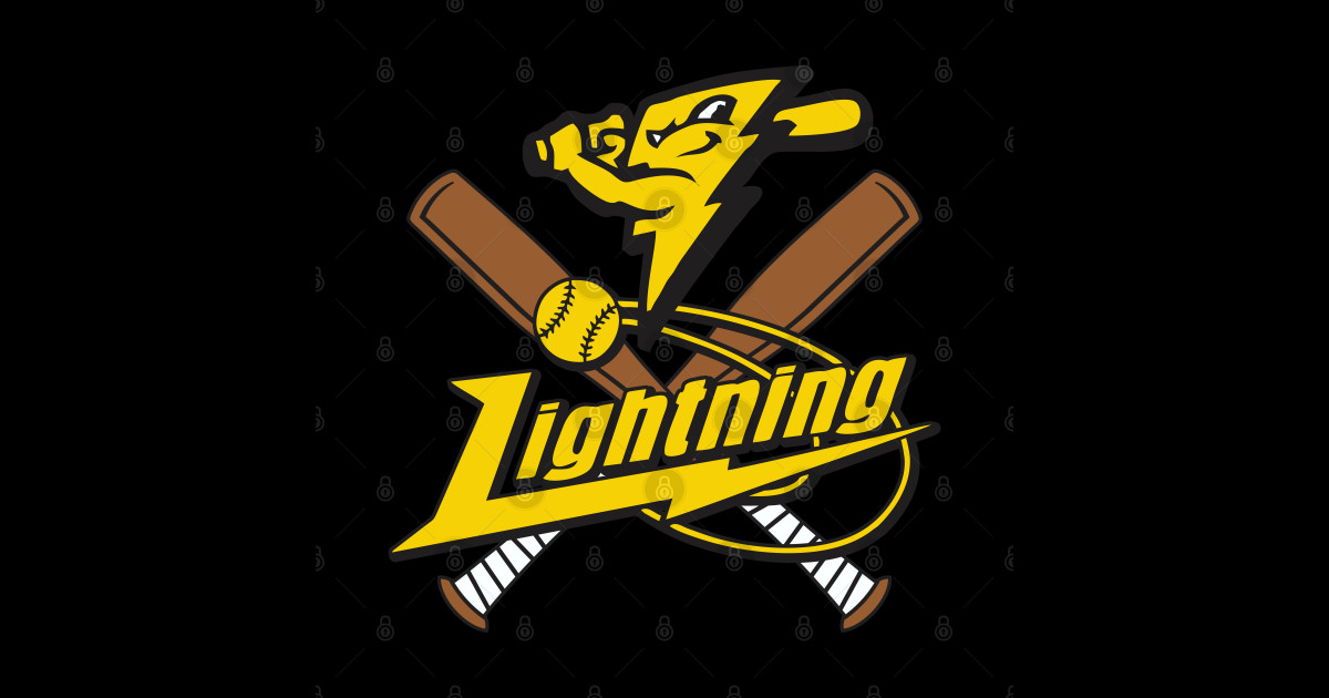 Lightning Baseball Team Logo Lightning Baseball Sticker TeePublic