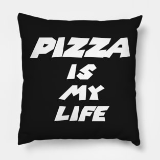 Pizza is my life Classic Funny Evergreen Pillow