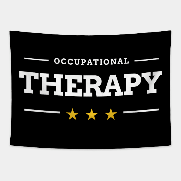 Occupational Therapy design in election style font for an OT Tapestry by BlueLightDesign