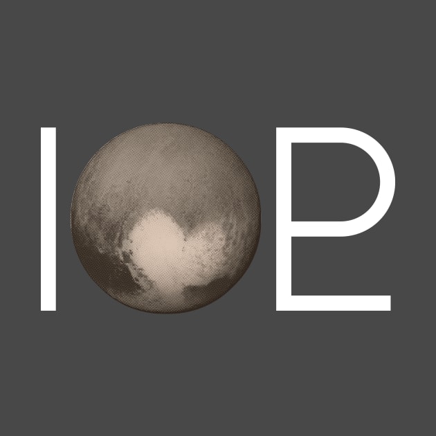 I Heart Pluto | White Ink Edition by geekchic_tees