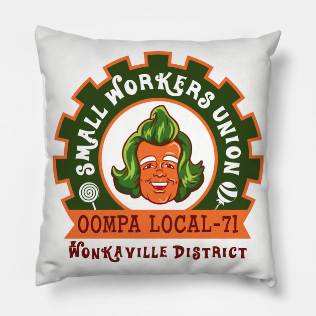 Small Workers Union Lts Pillow by Alema Art