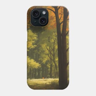 Autumn Scene - Fall in a Maple Forest Phone Case