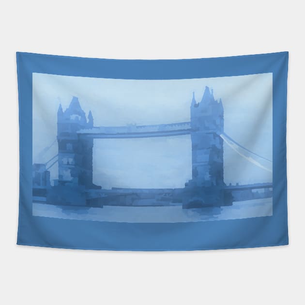 London Tower Bridge Tapestry by DonWillisJrArt