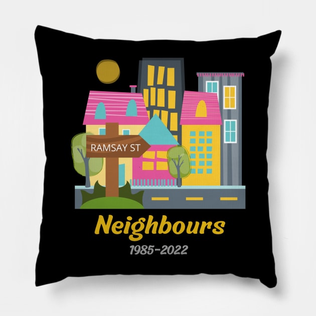 Neighbours Pillow by TINRO Kreations