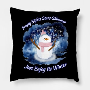 Snowman Winter Wonderland Pillow