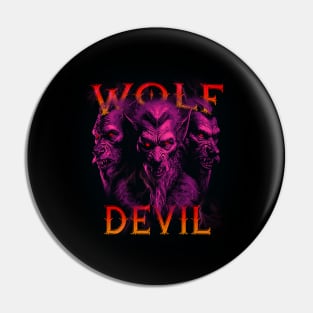 Wolf Devil T-shirt Pin