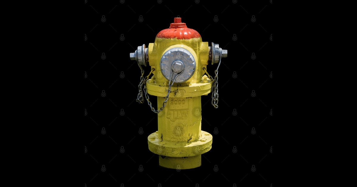 Orange and Yellow East Jordan Fire Hydrant Sticker TeePublic