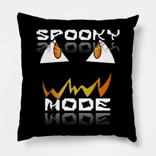 Jack O Lantern Face - Halloween Costume - Spooky Mode - Fire Orange Pillow