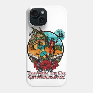 The Pirate King and his Treasure in the Caribbean Phone Case