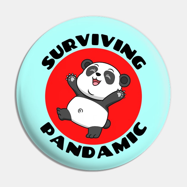 Surviving Pandamic | Panda Pun Pin by Allthingspunny