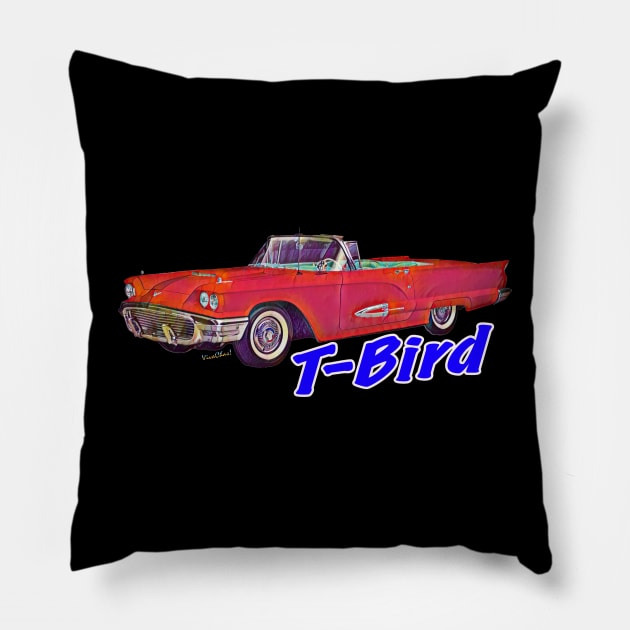 58 T-Bird Convertible Pillow by vivachas