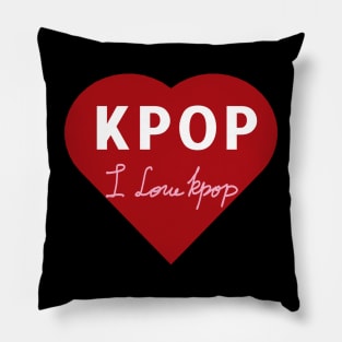 I Love Kpop Pillow