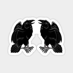 Raven Pair Magnet