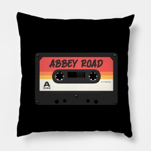 Abbey Road Handwritten on Cassette Pillow