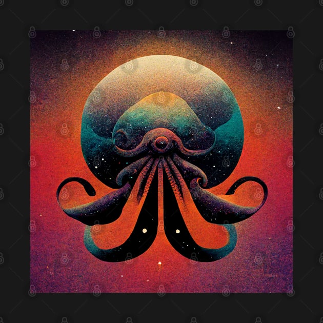 Cosmic Octopus by Retro Travel Design