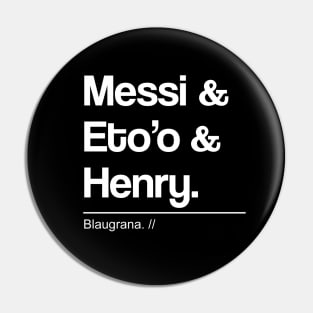 The Legends of Barca II Pin