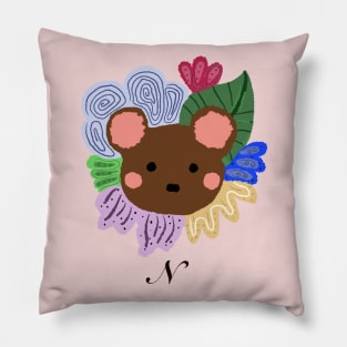 Cute "N" initial Pillow