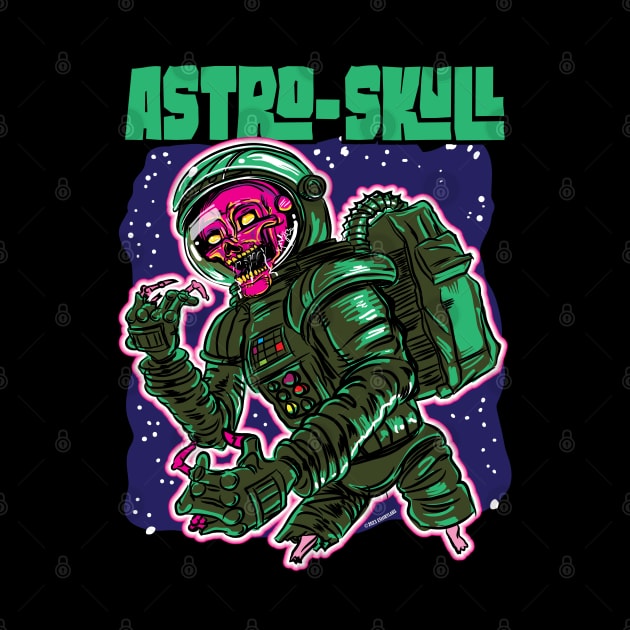 Astro-Skull Zombie Astronaut by eShirtLabs