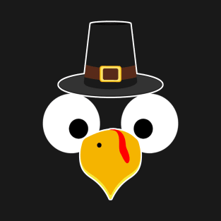 Turkey Face Thanksgiving Halloween T-Shirt