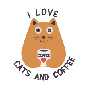 cat and coffee T-Shirt