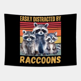 easily distracted by raccoons Tapestry