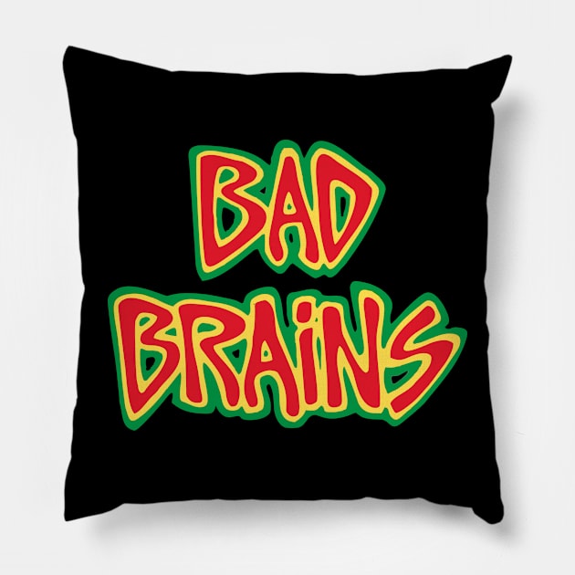 Bad Brains Pillow by The Bing Bong art