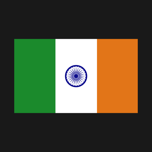 Ireland / India Flag Mashup by phneep