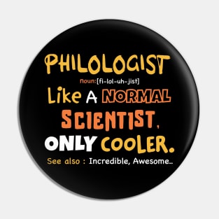 Philology definition design / philology student, funny philology / philology graduate Pin