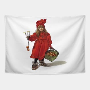 Iduna and the Magic Apples Pagan Norse Christmas Tapestry