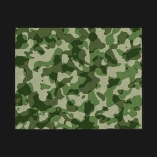 Camouflage Millitary Textured Matt Finish Design T-Shirt