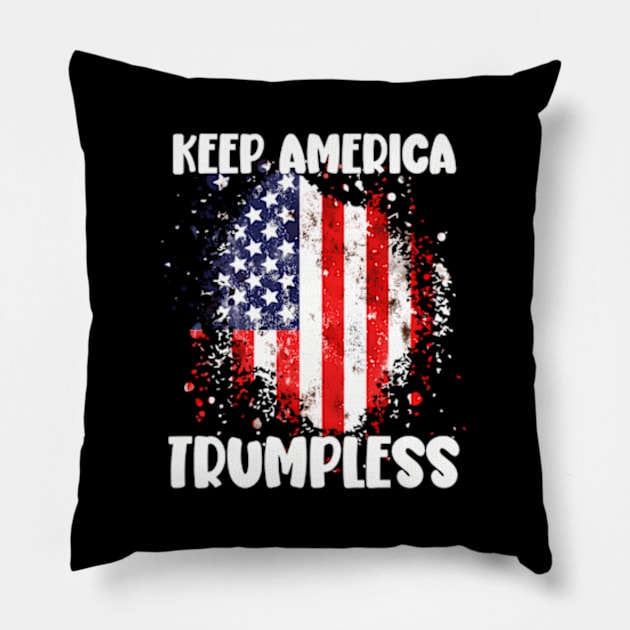 Keep America Trumpless ny -Trump Pillow by lam-san-dan