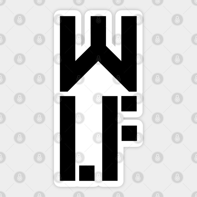 The Last Of Us Part 2 Wlf Text Logo Last Of Us Sticker Teepublic