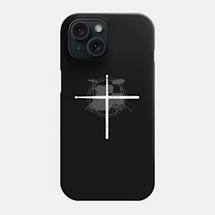 Christian Drummer Drum Sticks Cross Religious Band Phone Case