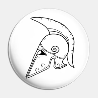 Greek Helmet Pin