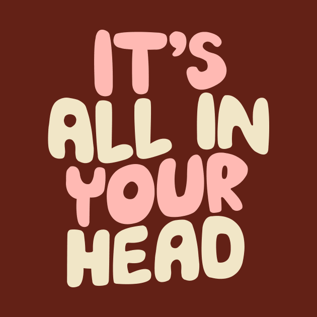 Its All in Your Head Pink Peach and White by MotivatedType