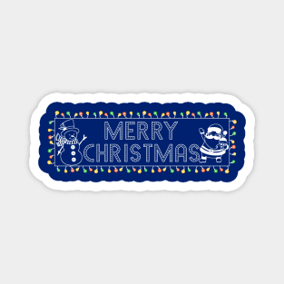 Merry Christmas Sign Graphic Magnet