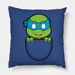 leonardo in the pocket Pillow