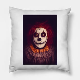 A Creepy, Scary Clown Pillow