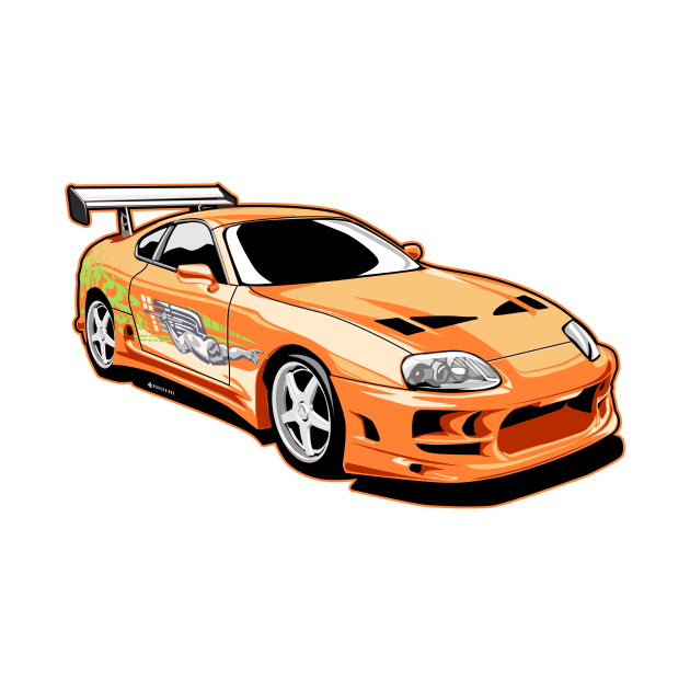 Brian's toyota supra from fast and furious by ASAKDESIGNS