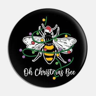 Oh Christmas Bee Christmas Lights Pin