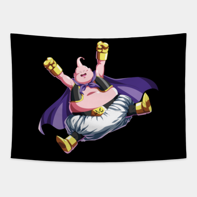 Funny Happy Cute Majin Buu Dragon Ball Majin Buu Tapestry Teepublic 2908