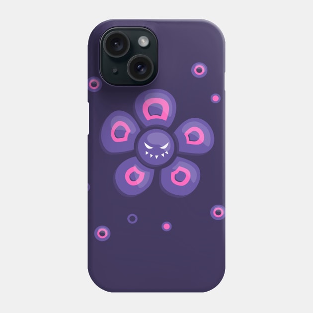 Grinning Evil Flower Phone Case by Boriana Giormova