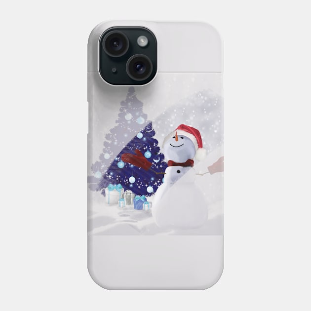 Snowman Phone Case by ckai