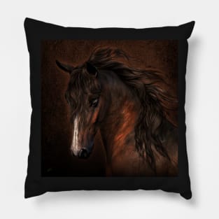 Romantic toasted horse Pillow