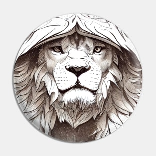 Lion Animal Wild Nature Illustration Line Epic Illustration Line Art Pin