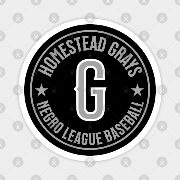 Homestead Grays Negro League Baseball - Tribute - Gray Magnet by UrbanLifeApparel