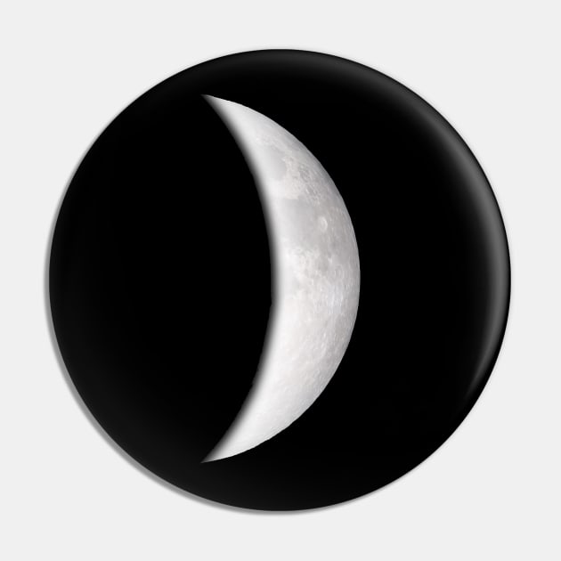 Waxing Crescent Moon Pin by tortagialla