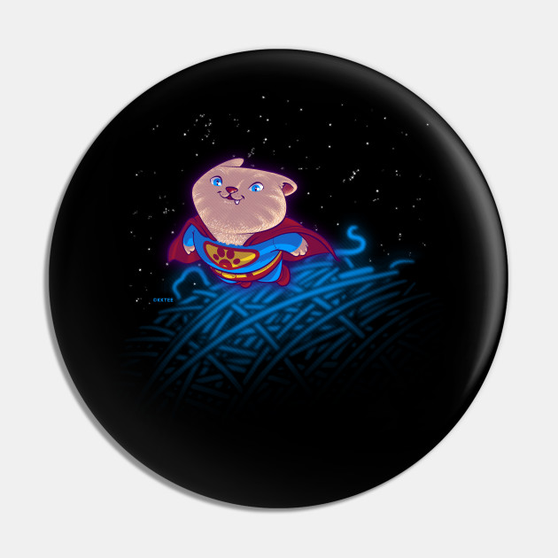 Super Cat Pin Teepublic