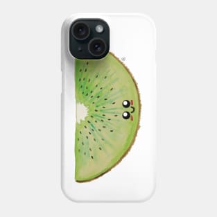 Watercolor Kiwi - A Cute Kiwi Slice Phone Case