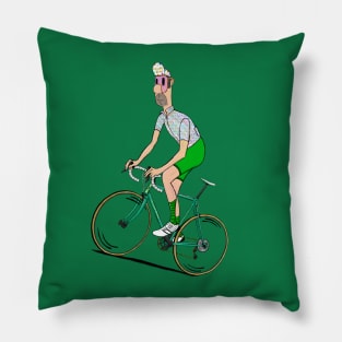 Road Cycling Nerd Pillow